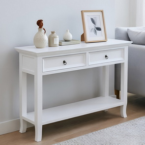 white furniture,white console table & side table
